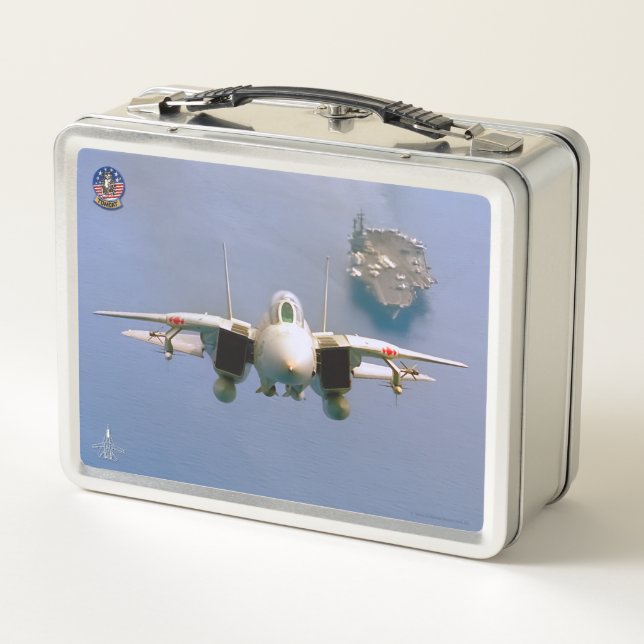 F-14 TOMCAT METAL LUNCH BOX (Back)