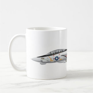 F-14 Tomcat Military Fighter Jet VF-21 Coffee Mug