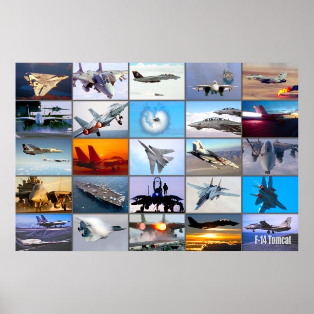 F-14 TOMCAT “MONTAGE” POSTER (Front)