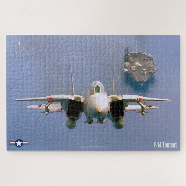 F-14 TOMCAT "ON PATROL" (20x30 inch) Jigsaw Puzzle (Horizontal)