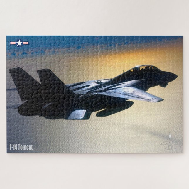 F-14 TOMCAT "ON PATROL" (20x30 inch) Jigsaw Puzzle (Horizontal)