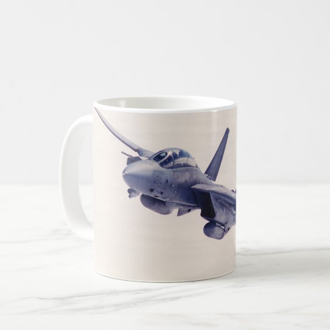 F-14 TOMCAT “ON PATROL” COFFEE MUG (Front Left)