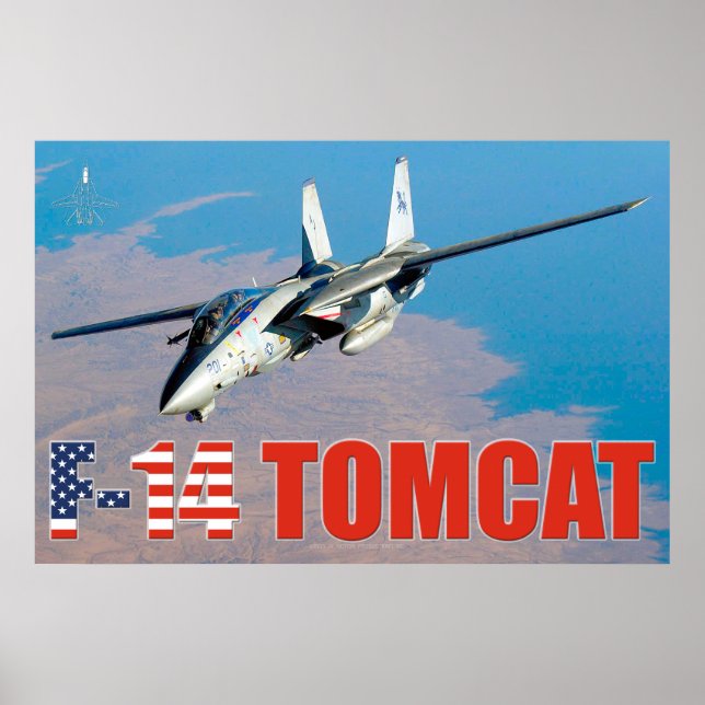 F-14 TOMCAT "ON PATROL" POSTER (Front)