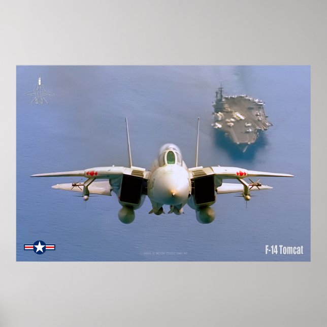 F-14 TOMCAT "ON PATROL" POSTER (Front)