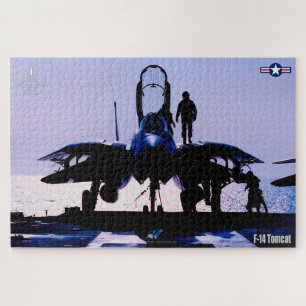 F-14 TOMCAT "PREFLIGHT" (20x30 inch) Jigsaw Puzzle