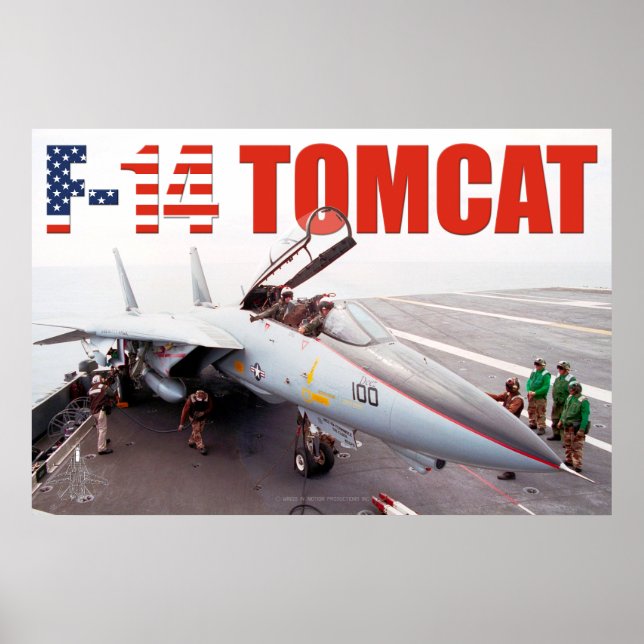 F-14 TOMCAT "PREFLIGHT" POSTER (Front)
