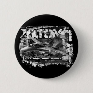 F-14 Tomcat Round Button Button