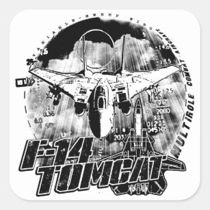 F-14 Tomcat Square Sticker Sticker