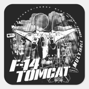 F-14 Tomcat Square Sticker Sticker