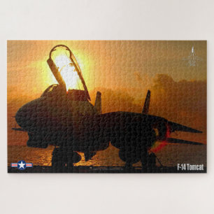 F-14 TOMCAT "SUNSET" (20x30 inch) Jigsaw Puzzle
