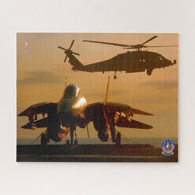 F-14 TOMCAT “SUNSET OPS” (16x20 inch) Jigsaw Puzzle (Horizontal)