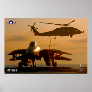 F-14 TOMCAT "SUNSET OPS" POSTER