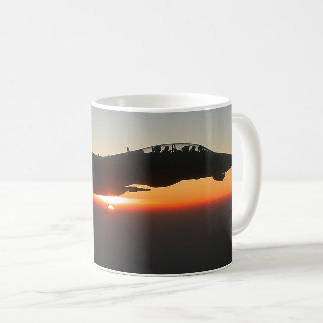 F-14 TOMCAT “SUNSET PATROL” COFFEE MUG (Front Right)