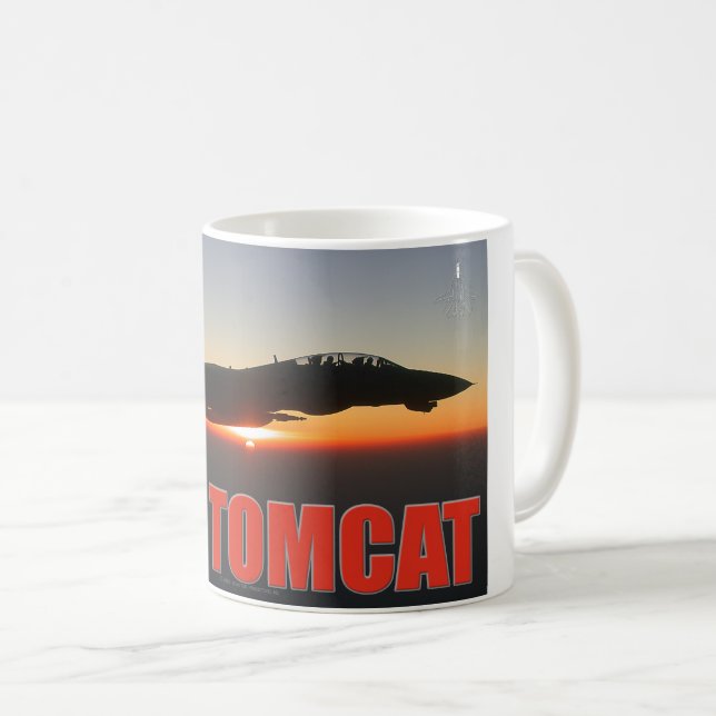 F-14 TOMCAT "SUNSET PATROL" COFFEE MUG (Front Right)