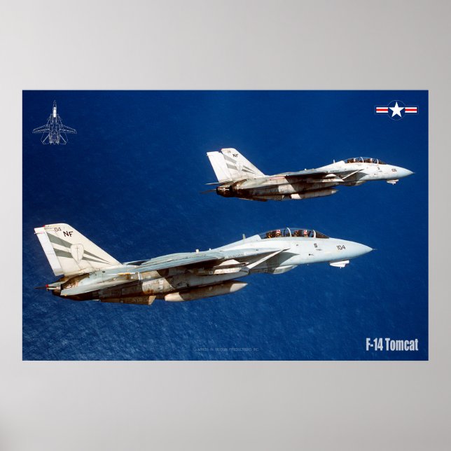 F-14 TOMCAT "WINGMAN" POSTER (Front)