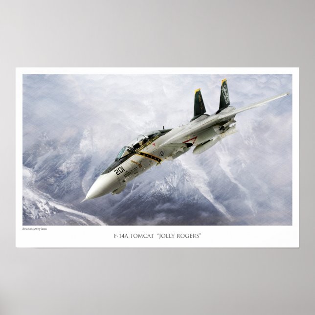 F-14A TOMCAT VF-84 JOLLY ROGERS POSTER (Front)
