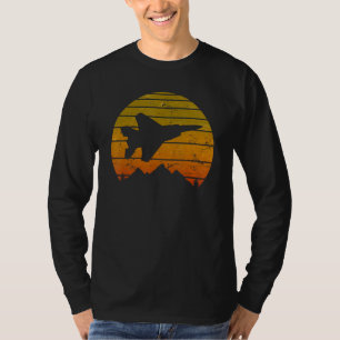 F-15 Eagle Jet Fighter Sunrise Vintage Retro Pilot T-Shirt