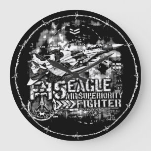 F-15 Eagle Large Clock