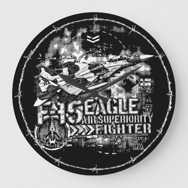 F-15 Eagle Large Clock (Front)