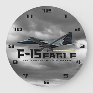 F-15 Eagle Large Clock
