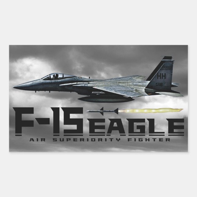 F-15 Eagle Rectangular Sticker (Front)