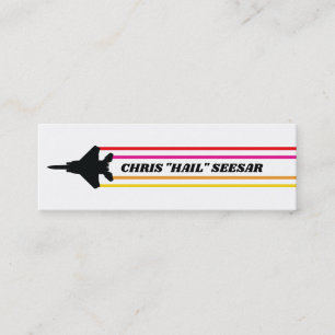 F-15 Pilot Retro Stripe Skinny Business Card