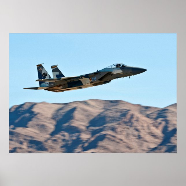 F-15 Strike Eagle Aircraft Poster (Front)