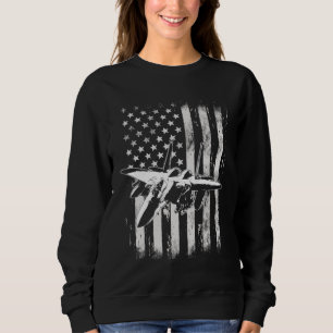 F 15 Striking Eagle Military Fighter Airplane Amer Sweatshirt