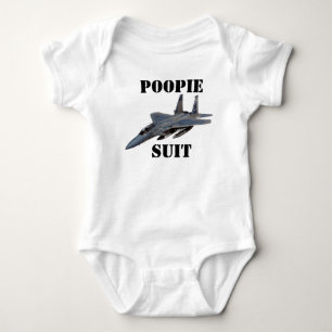 F-15C--2, POOPIE SUIT BABY BODYSUIT