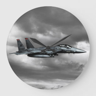 F-15E Strike Eagle  Round (Large) Wall Clock