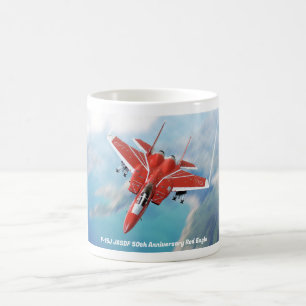 F-15J JASDF 50th Anniversary Red Eagle Coffee Mug