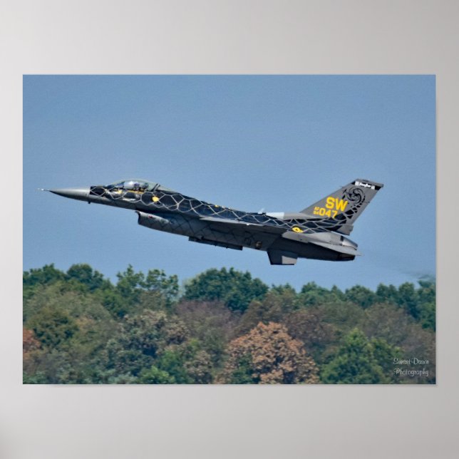 F-16 Fighter Jet Take-Off Poster (Front)