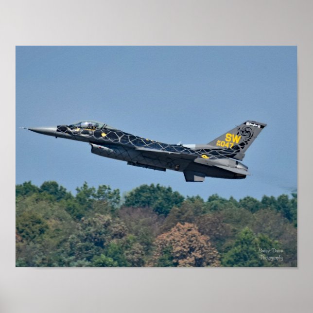 F-16 Fighter Jet Take-Off Poster (Front)