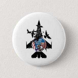 F-16 Fighting Falcon 6 Cm Round Badge
