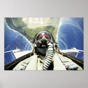F-16 Fighting Falcon Aircraft Poster