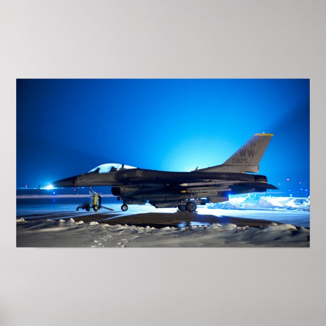 F-16 Fighting Falcon Aircraft Poster (Front)