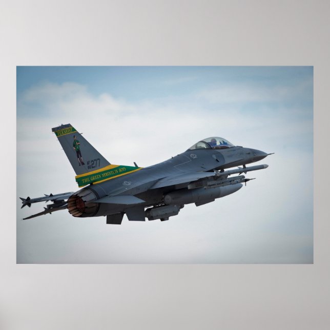 F-16 Fighting Falcon Aircraft Poster (Front)
