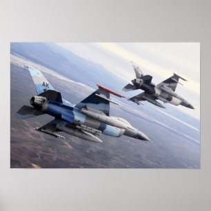 F-16 Fighting Falcon Aircraft Poster