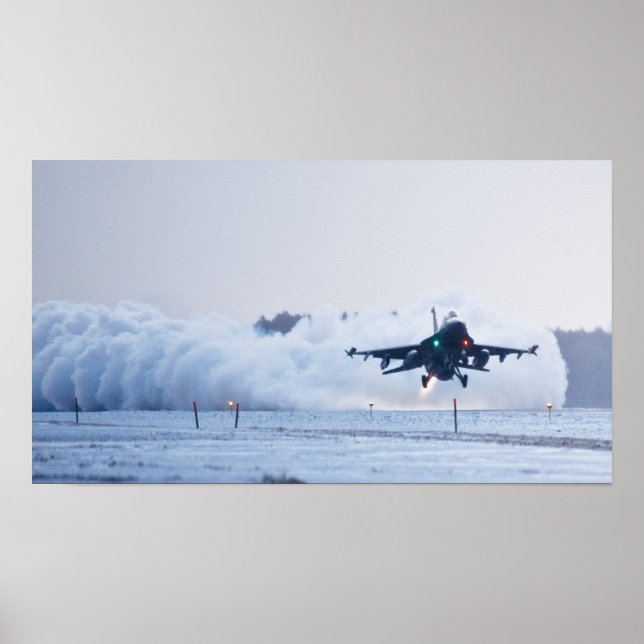 F-16 Fighting Falcon Aircraft Poster (Front)