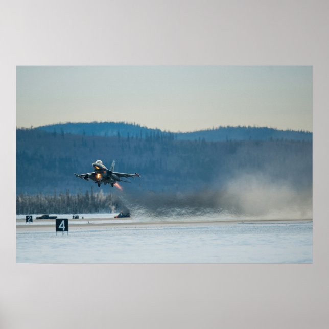 F-16 Fighting Falcon Aircraft Poster (Front)