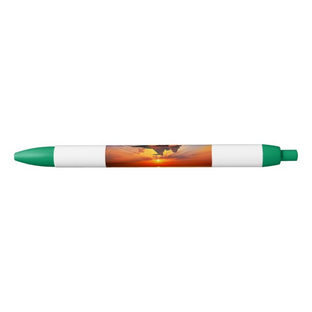 F-16 Fighting Falcon Black Ink Pen (Front)