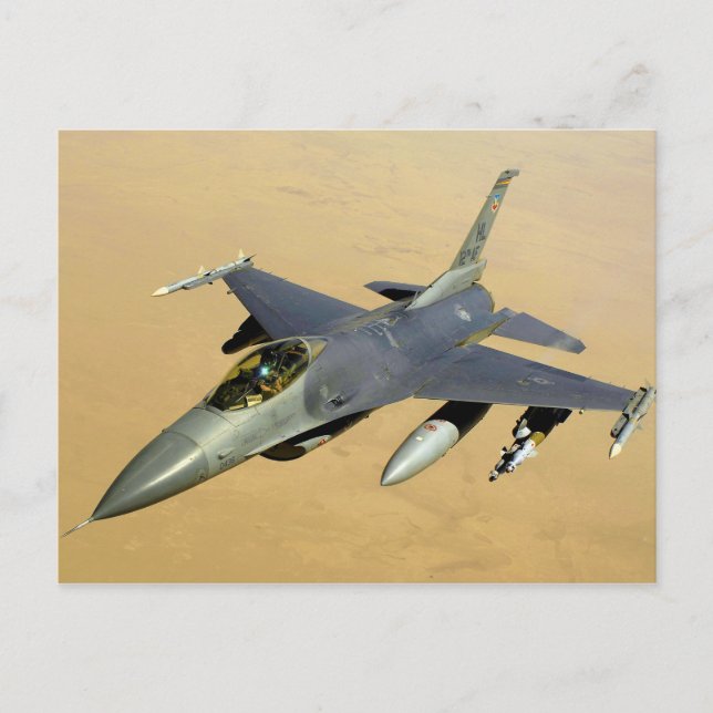 F-16 Fighting Falcon Block 40 aircraft Postcard (Front)