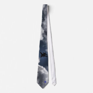 F-16 Fighting Falcon in the Clouds Single Side Tie