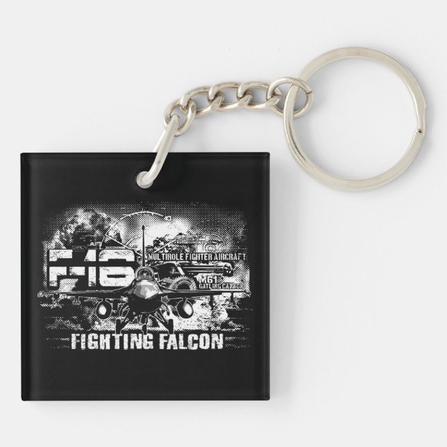 F-16 Fighting Falcon Key Ring (Back)
