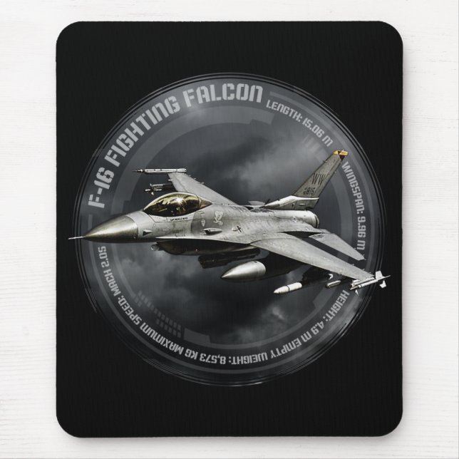 F-16 Fighting Falcon Mouse Pad (Front)