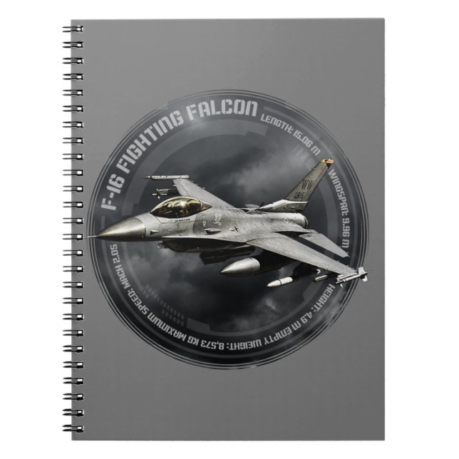 F-16 Fighting Falcon Notebook (Front)