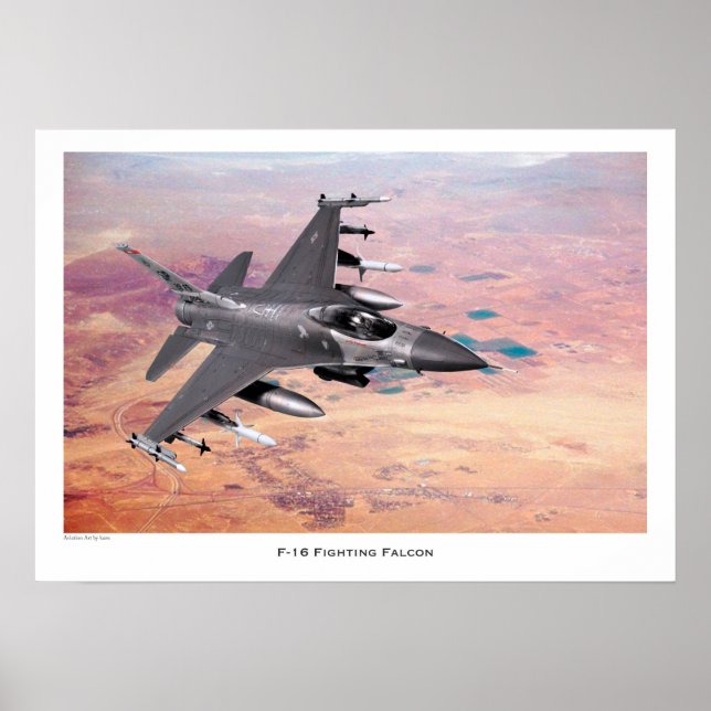 F-16 Fighting Falcon Poster (Front)