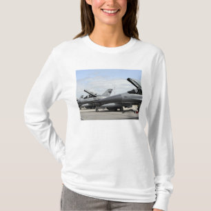 F-16 Fighting Falcons await to launch T-Shirt