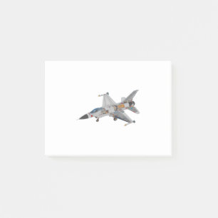 F-16 Military Fighter Jet Internal Mechanics Post-it Notes