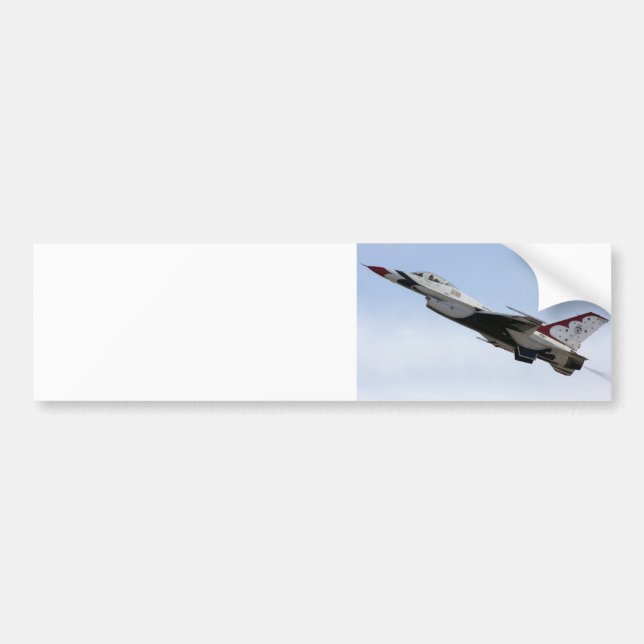 F-16 Thunderbird In Flight Bumper Sticker (Front)